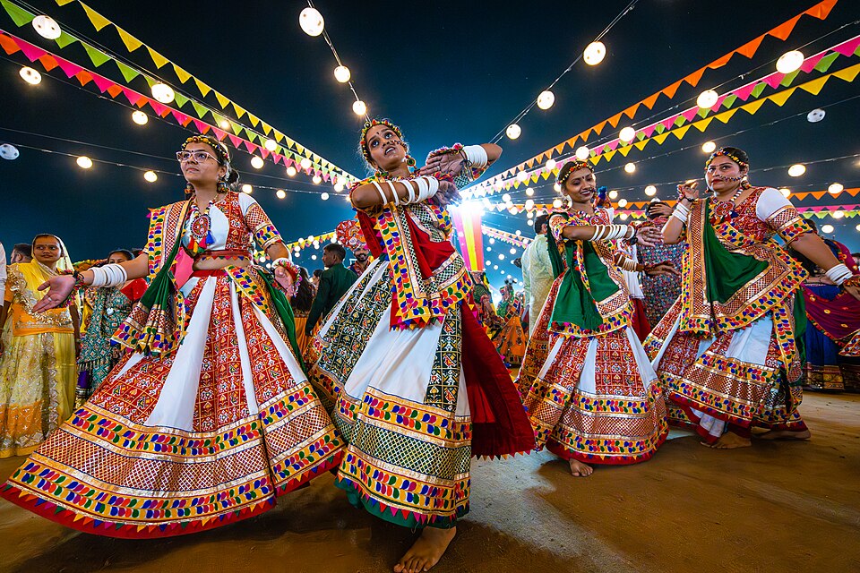 Garba dancers celebrating Navratri in India; illustrative image for Garba Fusion 3.0 in Mohali